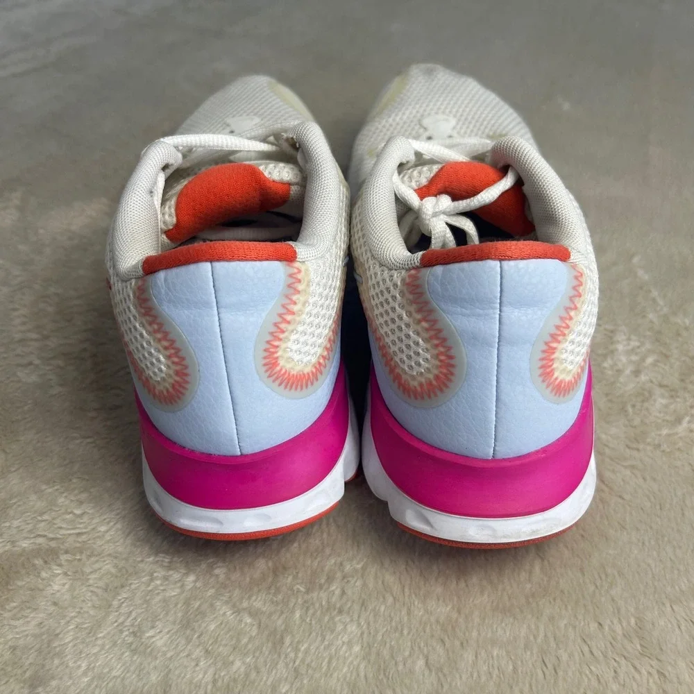 Nike Women's Renew Run White Ember Glow Athletic Sneakers Size 7.5 CK6360-100